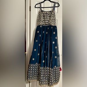 Side-zip Indo Western Gown